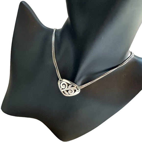 Brighton Jewelry - Retired Brighton Eve's Delight Necklace Serenity Vine Crystal Slider Rev…